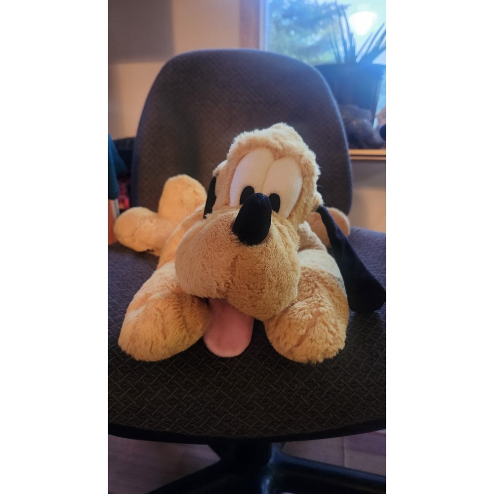 DISNEY Store Pluto Dog Plush Stuffed Animal (Goofy's Pet Dog), Large